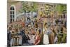 Beer Hall Scene, Germany-German School-Mounted Giclee Print