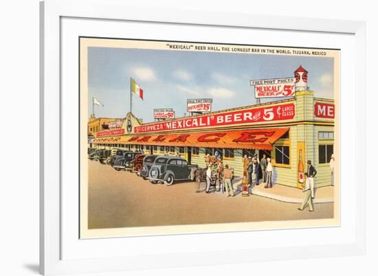 Beer Hall, Tijuana, Mexico-null-Framed Art Print