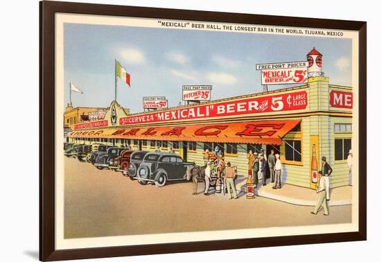 Beer Hall, Tijuana, Mexico-null-Framed Art Print