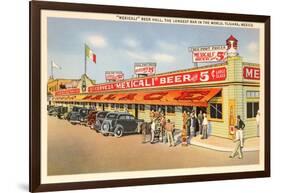 Beer Hall, Tijuana, Mexico-null-Framed Art Print