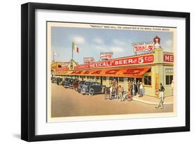 Beer Hall, Tijuana, Mexico-null-Framed Art Print