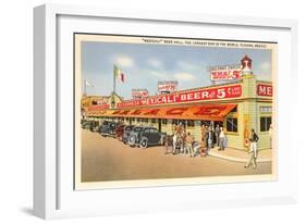 Beer Hall, Tijuana, Mexico-null-Framed Art Print