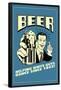 Beer Helping White Guys Dance Funny Retro Poster-Retrospoofs-Framed Poster