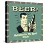Beer! Hydration for the Sport of Life!-Retrospoofs-Stretched Canvas