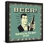Beer! Hydration for the Sport of Life!-Retrospoofs-Framed Poster