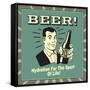 Beer! Hydration for the Sport of Life!-Retrospoofs-Framed Stretched Canvas