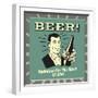 Beer! Hydration for the Sport of Life!-Retrospoofs-Framed Premium Giclee Print