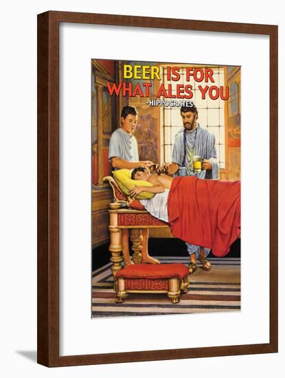 Beer is for What Ales You-null-Framed Art Print