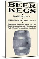Beer Kegs-null-Mounted Art Print