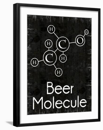 Beer Molecule Rect-Lauren Gibbons-Framed Art Print