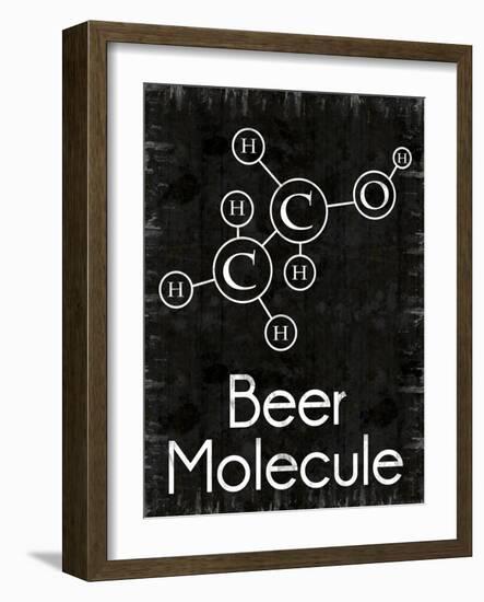 Beer Molecule Rect-Lauren Gibbons-Framed Art Print