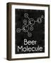 Beer Molecule Rect-Lauren Gibbons-Framed Art Print