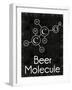Beer Molecule Rect-Lauren Gibbons-Framed Art Print