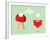 Beer Pong-J.J. Brando-Framed Art Print