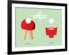 Beer Pong-J.J. Brando-Framed Art Print