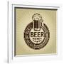 Beer Premium Retro Styled Seal And Label-Reno Martin-Framed Art Print