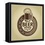 Beer Premium Retro Styled Seal And Label-Reno Martin-Framed Stretched Canvas