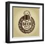 Beer Premium Retro Styled Seal And Label-Reno Martin-Framed Art Print