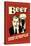 Beer Proud Sponsor Of Casual Sex Funny Retro Poster-Retrospoofs-Stretched Canvas