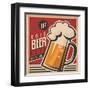 Beer Retro Poster-Lukeruk-Framed Art Print