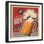 Beer Retro Poster-Lukeruk-Framed Art Print