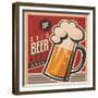 Beer Retro Poster-Lukeruk-Framed Premium Giclee Print