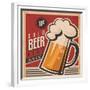 Beer Retro Poster-Lukeruk-Framed Premium Giclee Print