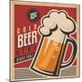 Beer Retro Poster-Lukeruk-Mounted Premium Giclee Print