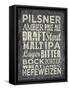 Beer Sign II-Erin Clark-Framed Stretched Canvas