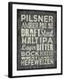 Beer Sign II-Erin Clark-Framed Giclee Print