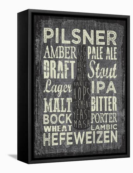 Beer Sign III-Erin Clark-Framed Stretched Canvas