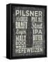 Beer Sign III-Erin Clark-Framed Stretched Canvas