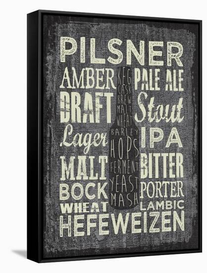 Beer Sign III-Erin Clark-Framed Stretched Canvas