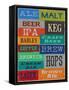 Beer Speak-Sam Appleman-Framed Stretched Canvas