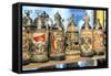 Beer Steins for Sale, Rothenburg, Germany-Jim Engelbrecht-Framed Stretched Canvas