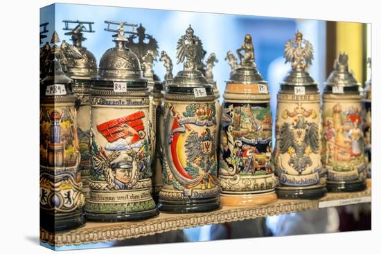 Beer Steins for Sale, Rothenburg, Germany-Jim Engelbrecht-Stretched Canvas