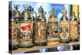 Beer Steins for Sale, Rothenburg, Germany-Jim Engelbrecht-Stretched Canvas