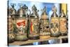 Beer Steins for Sale, Rothenburg, Germany-Jim Engelbrecht-Stretched Canvas