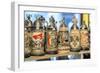 Beer Steins for Sale, Rothenburg, Germany-Jim Engelbrecht-Framed Photographic Print