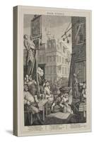 Beer Street, 1751 (Engraving on Laid Paper)-William Hogarth-Stretched Canvas