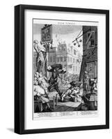 Beer Street, 1751-William Hogarth-Framed Giclee Print