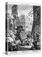 Beer Street, 1751-William Hogarth-Stretched Canvas