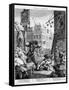 Beer Street, 1751-William Hogarth-Framed Stretched Canvas