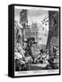 Beer Street, 1751-William Hogarth-Framed Stretched Canvas