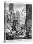 Beer Street, 1751-William Hogarth-Stretched Canvas