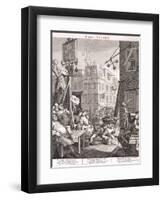 Beer Street, 1751-William Hogarth-Framed Giclee Print