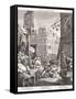 Beer Street, 1751-William Hogarth-Framed Stretched Canvas