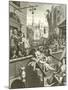 Beer Street and Gin Lane-William Hogarth-Mounted Giclee Print