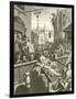 Beer Street and Gin Lane-William Hogarth-Framed Giclee Print
