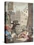 Beer Street, Illustration from 'Hogarth Restored: the Whole Works of the Celebrated William…-William Hogarth-Stretched Canvas